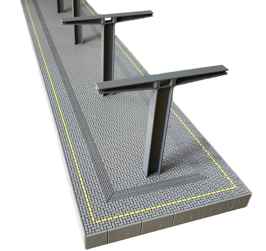 Trainstation Platform OEBB - Austria 3D print model_4
