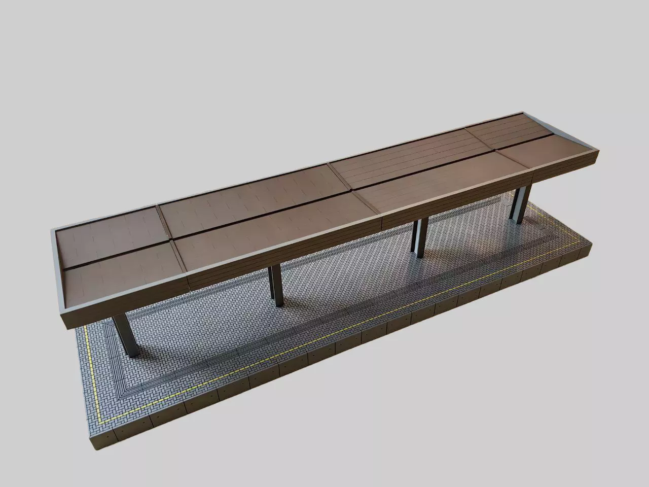 Trainstation Platform OEBB - Austria 3D print model_6