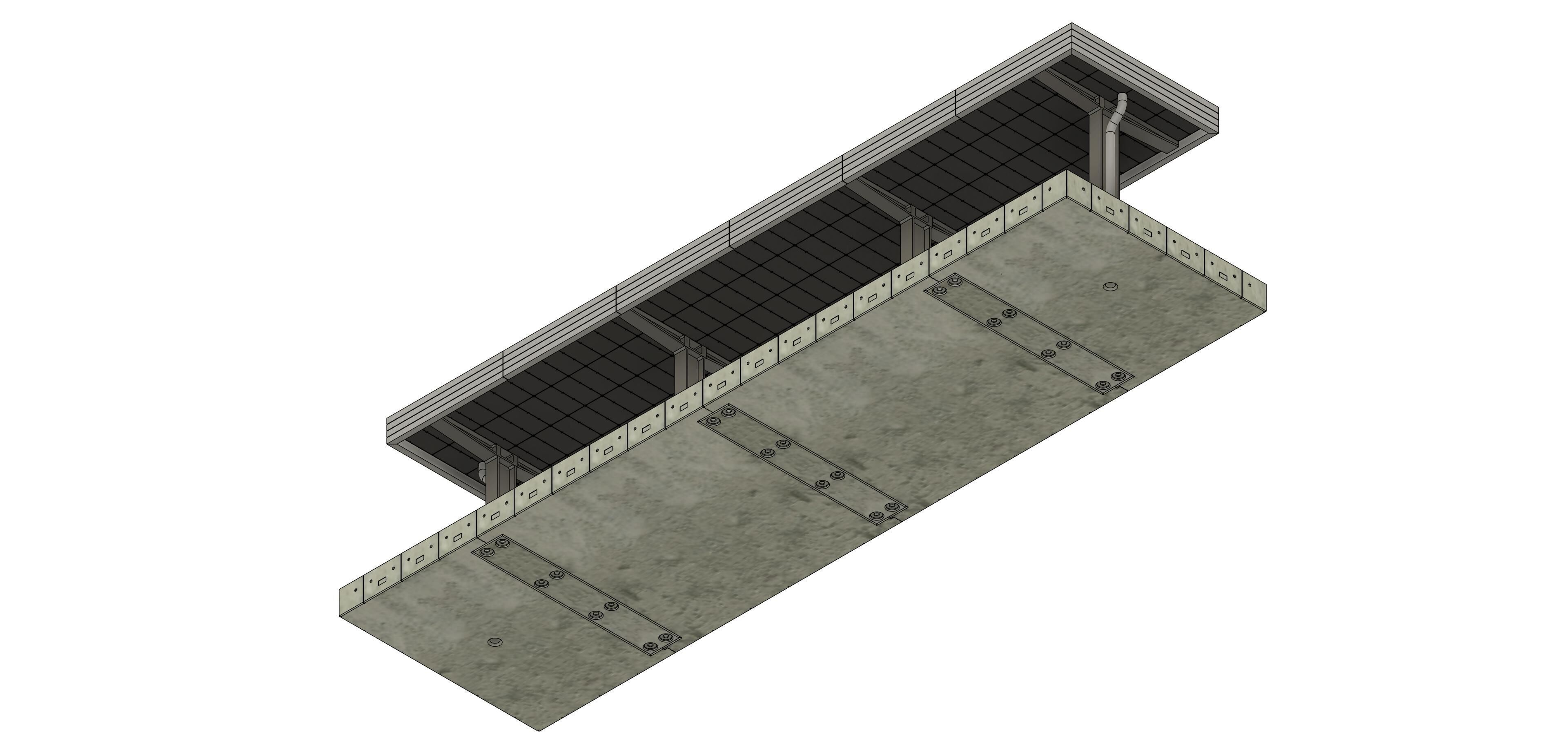 Trainstation Platform OEBB - Austria 3D print model_1