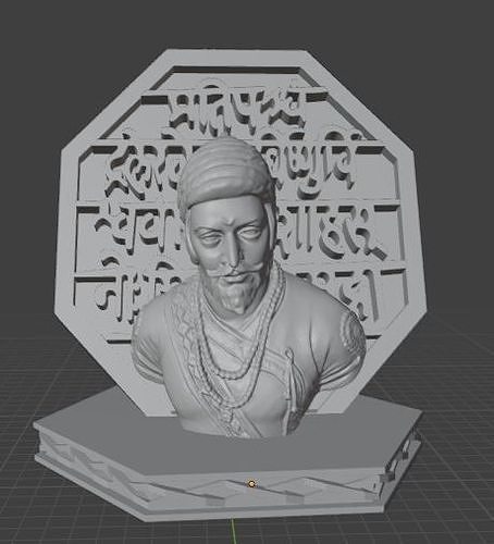 Shiva Ji Maharaj With Rajmudra 3D print model