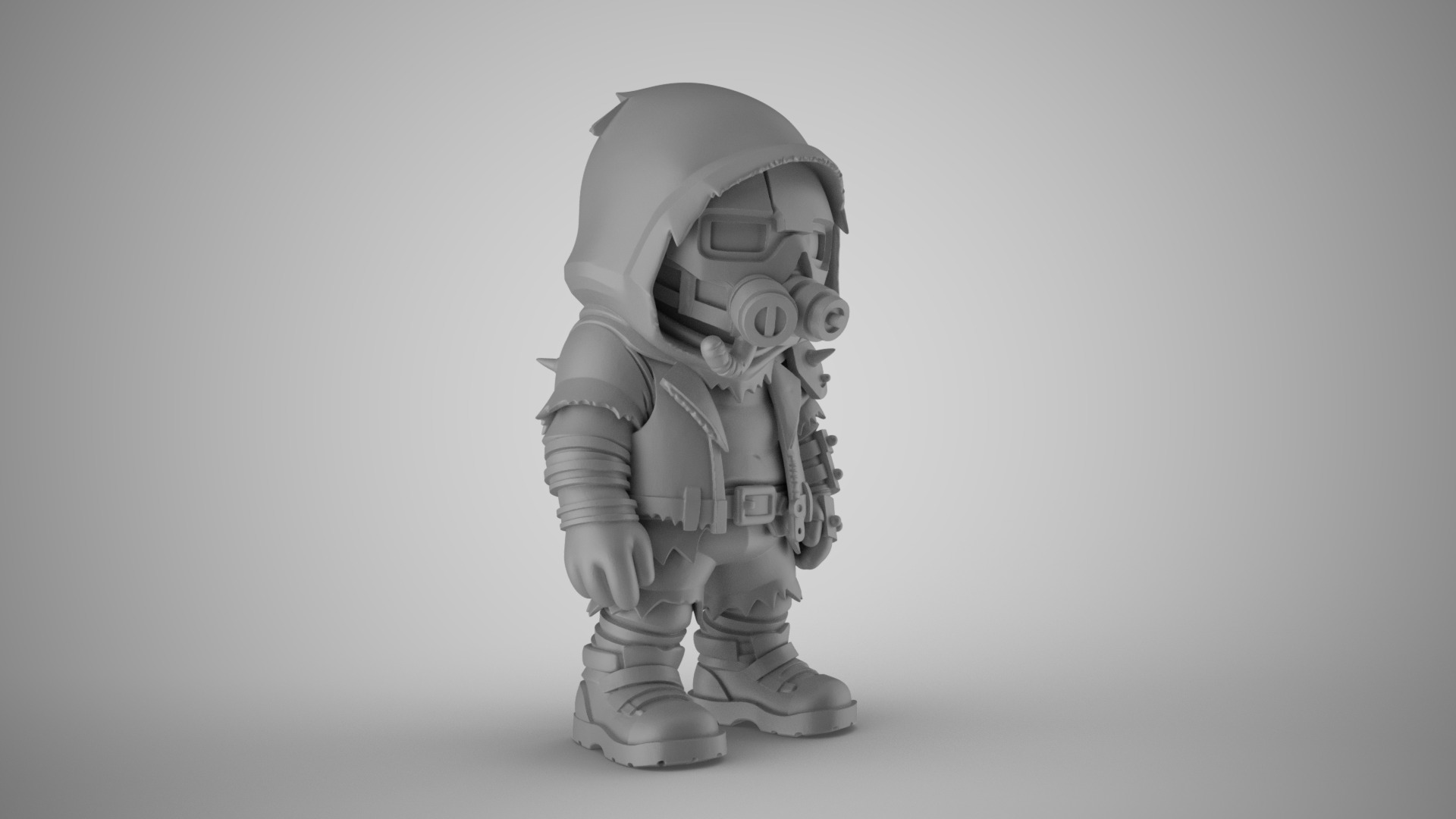 Cyber Punk Boy 6 3D print model_3