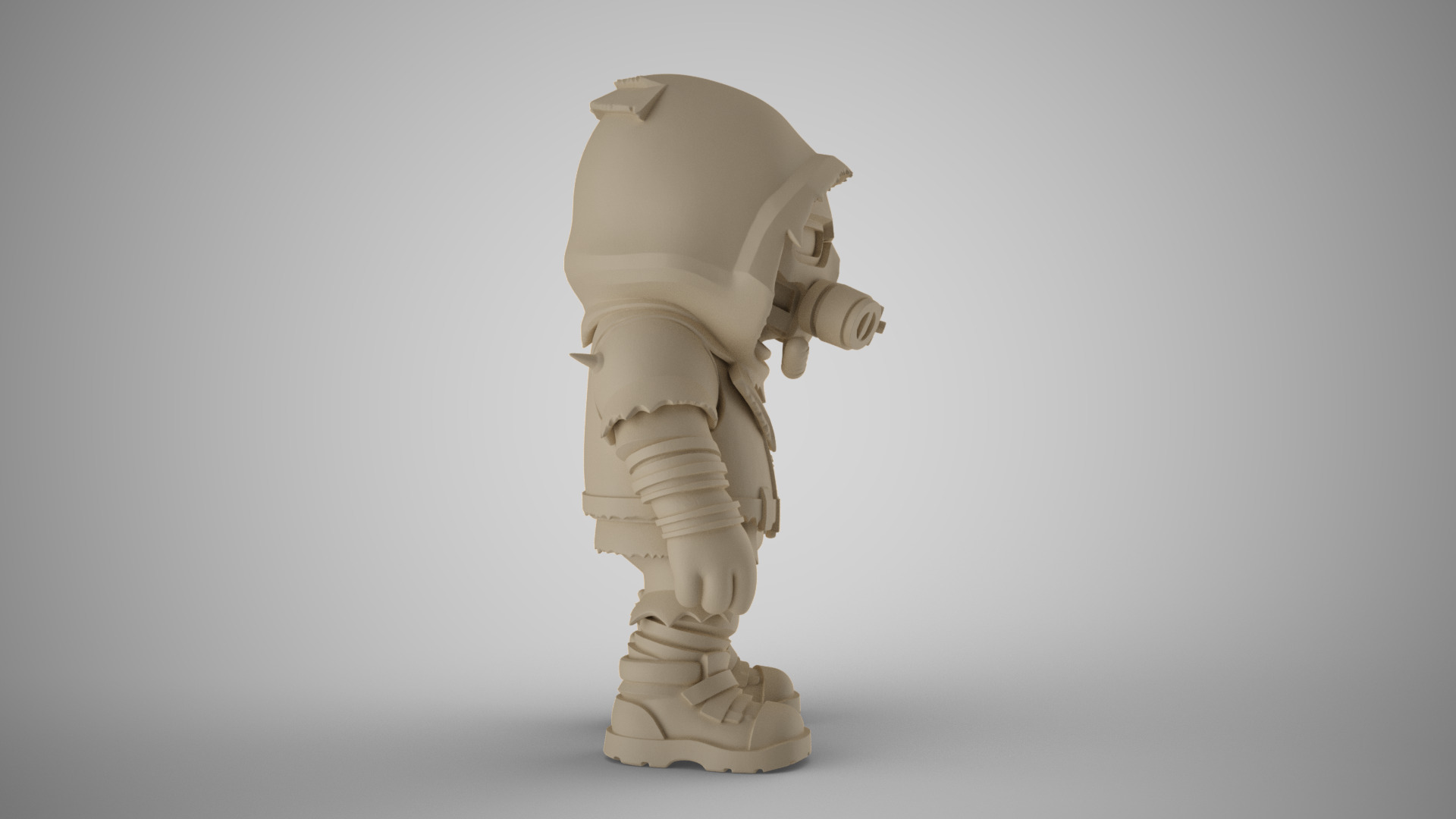 Cyber Punk Boy 6 3D print model_5