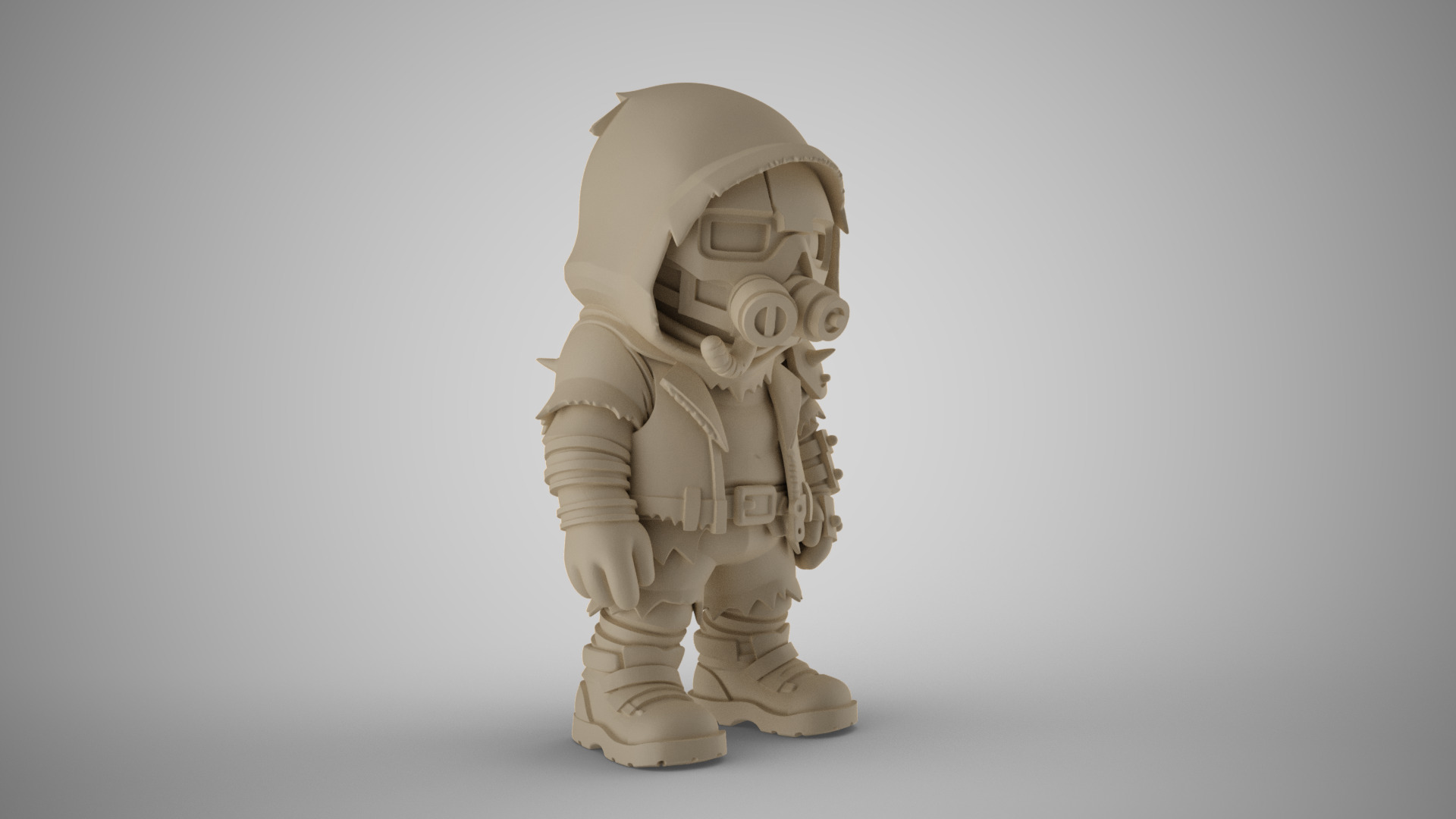 Cyber Punk Boy 6 3D print model_4