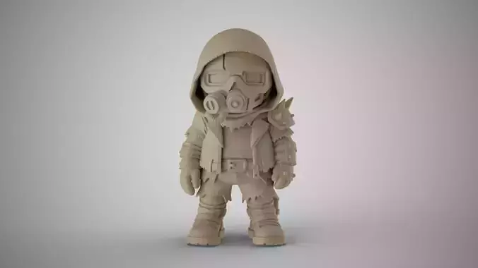 Cyber Punk Boy 6 3D print model