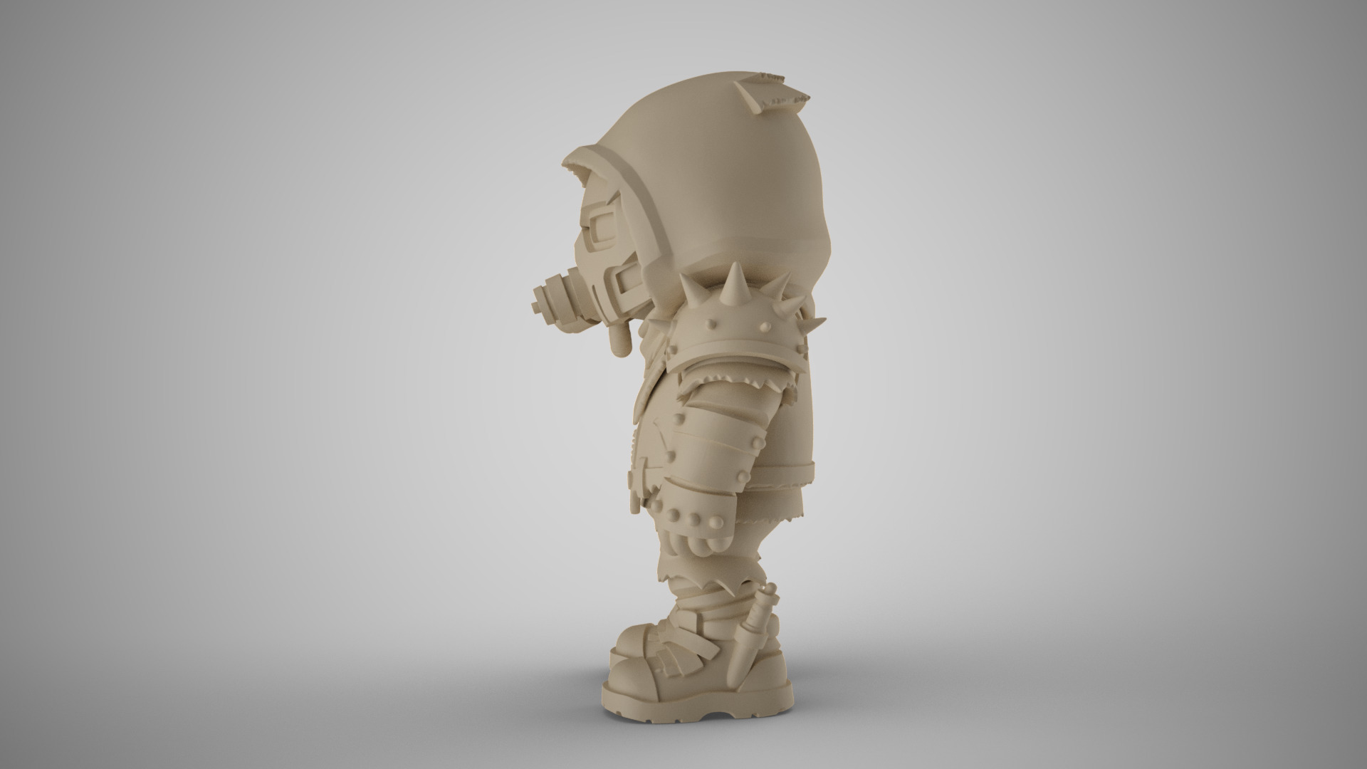 Cyber Punk Boy 6 3D print model_9