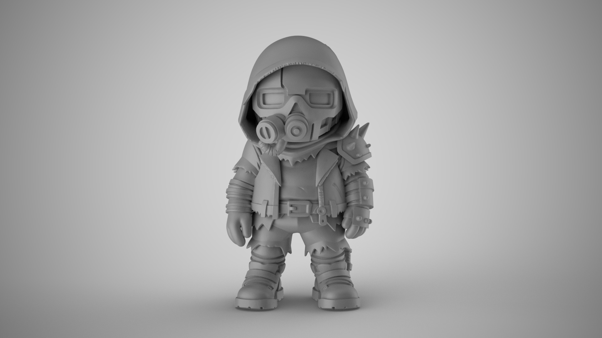 Cyber Punk Boy 6 3D print model_2