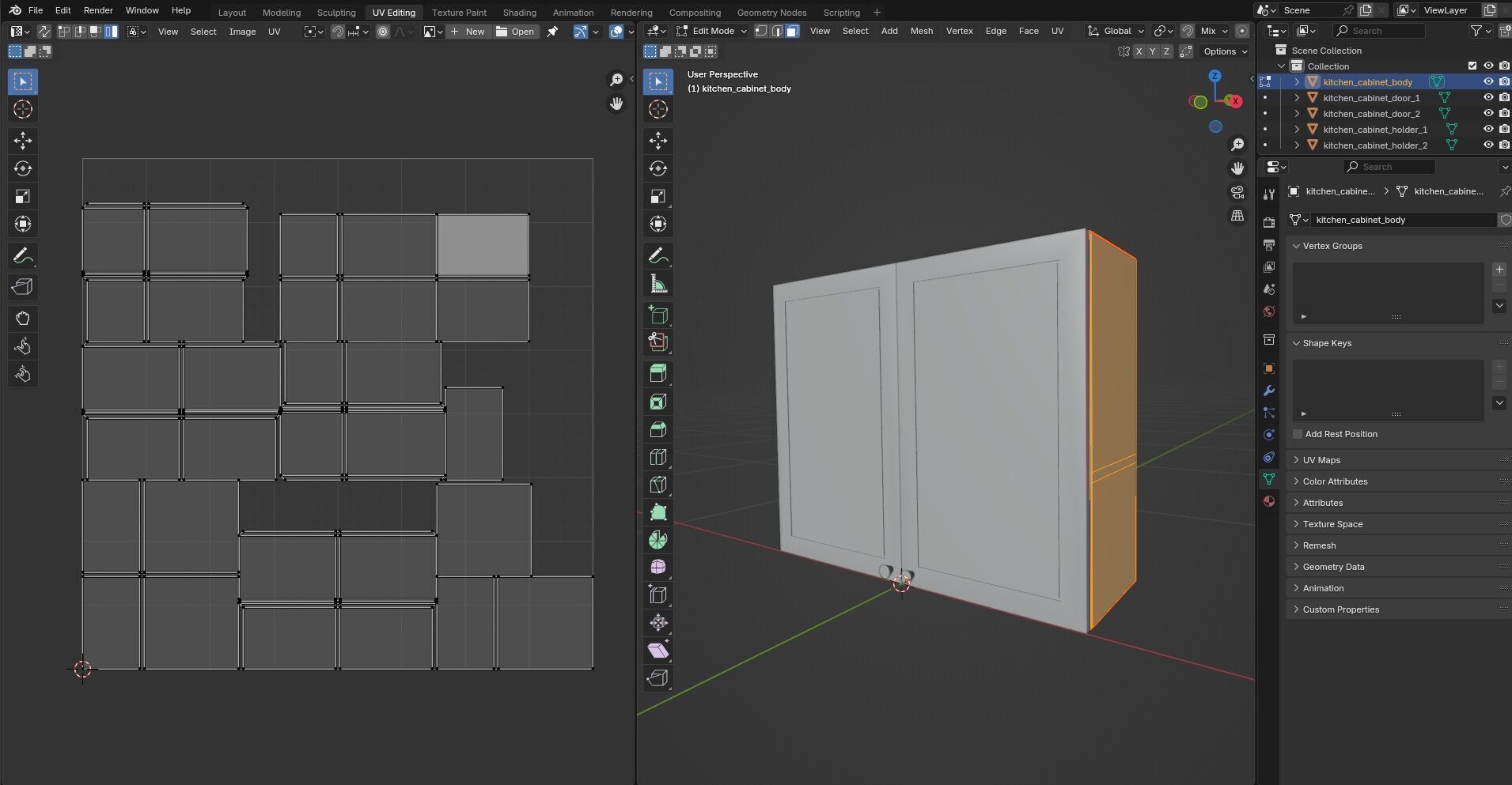 Kitchen Cabinet CG1 3D model_13