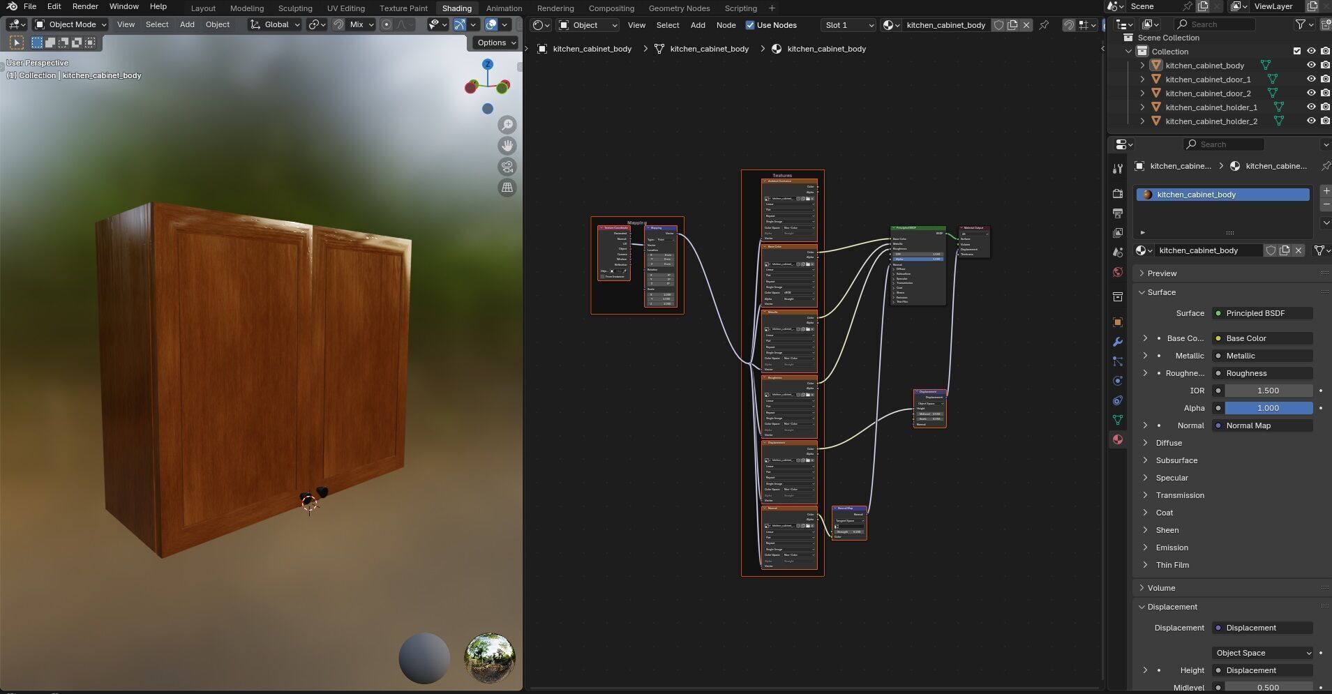 Kitchen Cabinet CG1 3D model_15