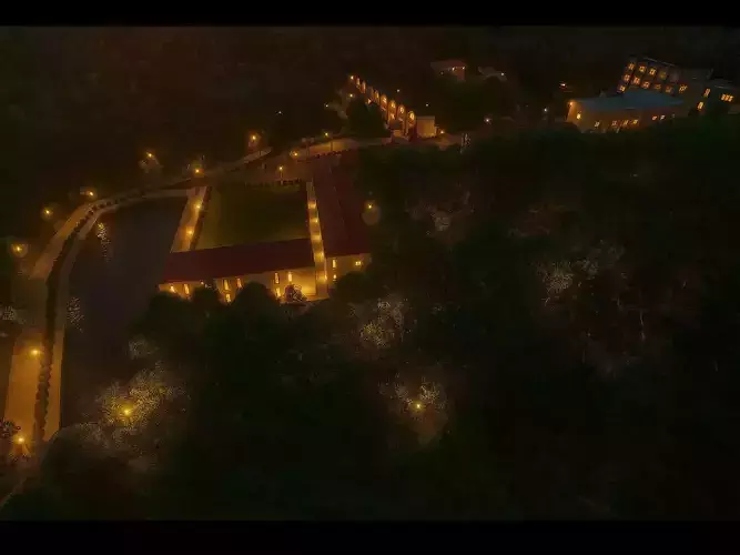 Modern Siteplan with School Mosque and Residential SKP Lumion