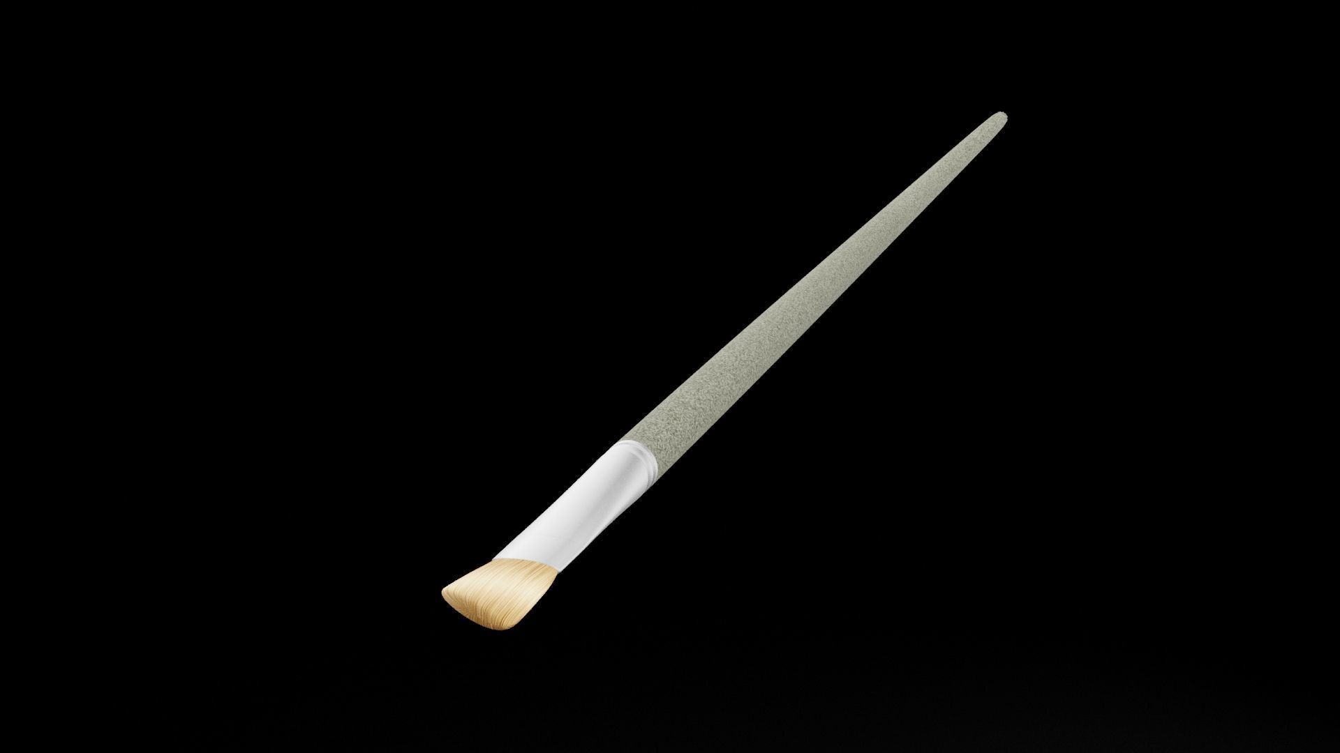 Paint Brush Angle Low-poly 3D model_5