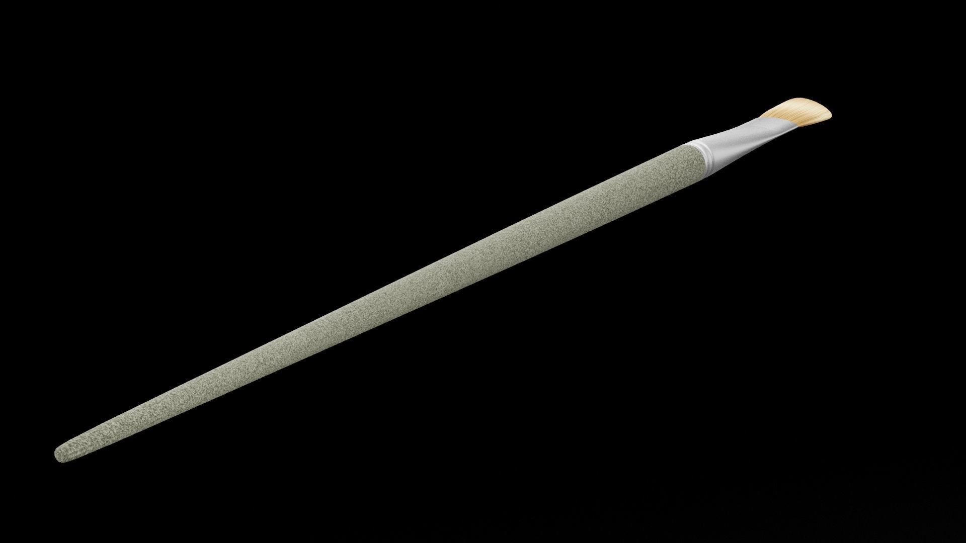 Paint Brush Angle Low-poly 3D model_4