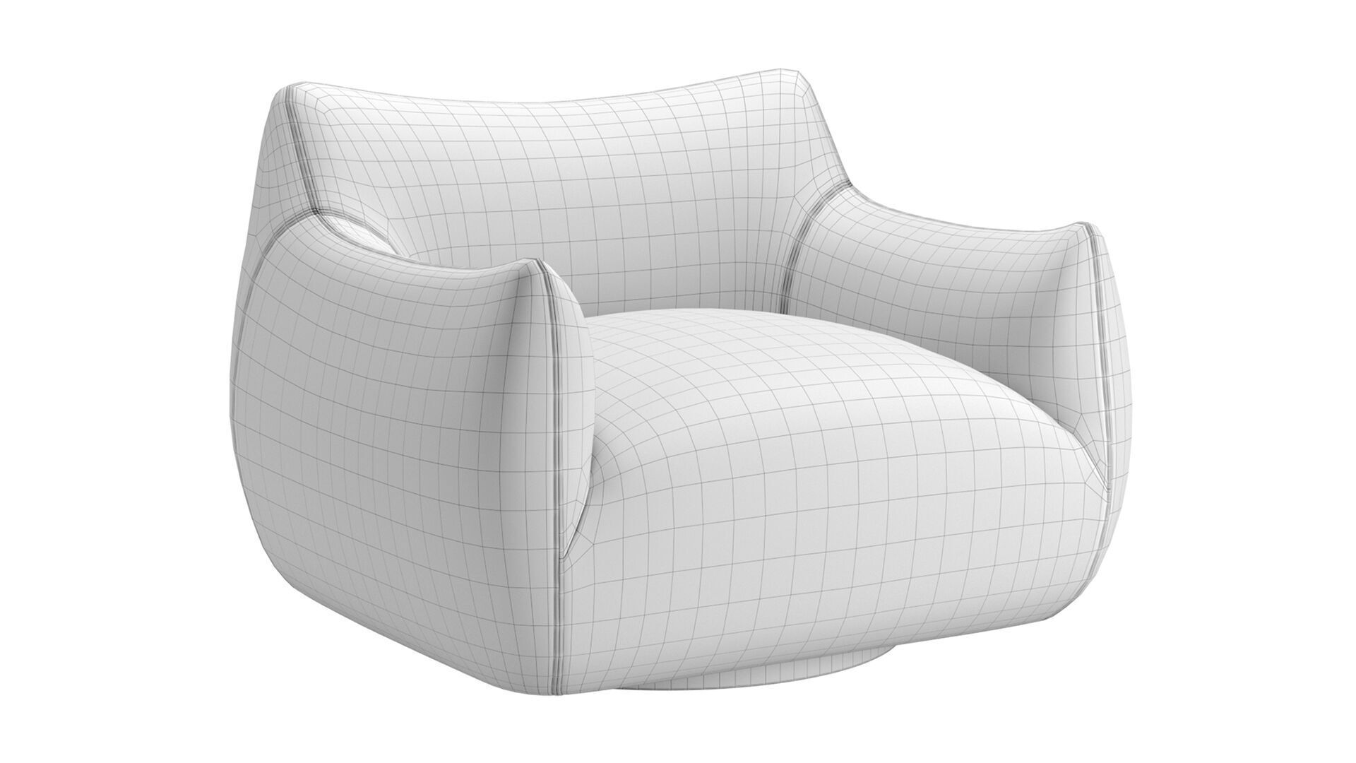 Margot Swivel Chair 3D model_6