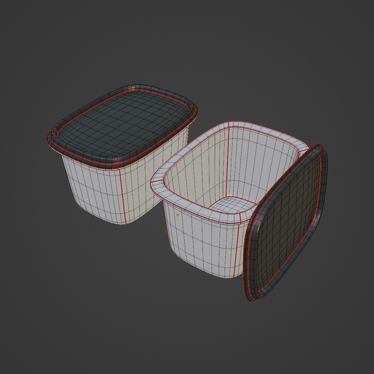 Storage Containers 01 Low-poly 3D model_7