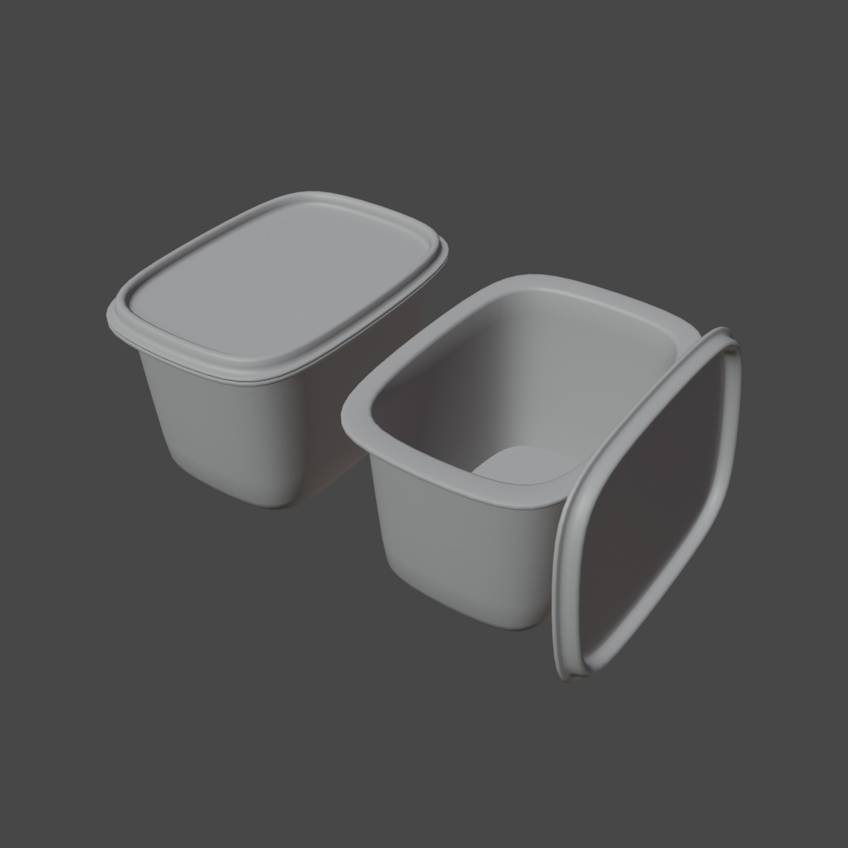 Storage Containers 01 Low-poly 3D model_8