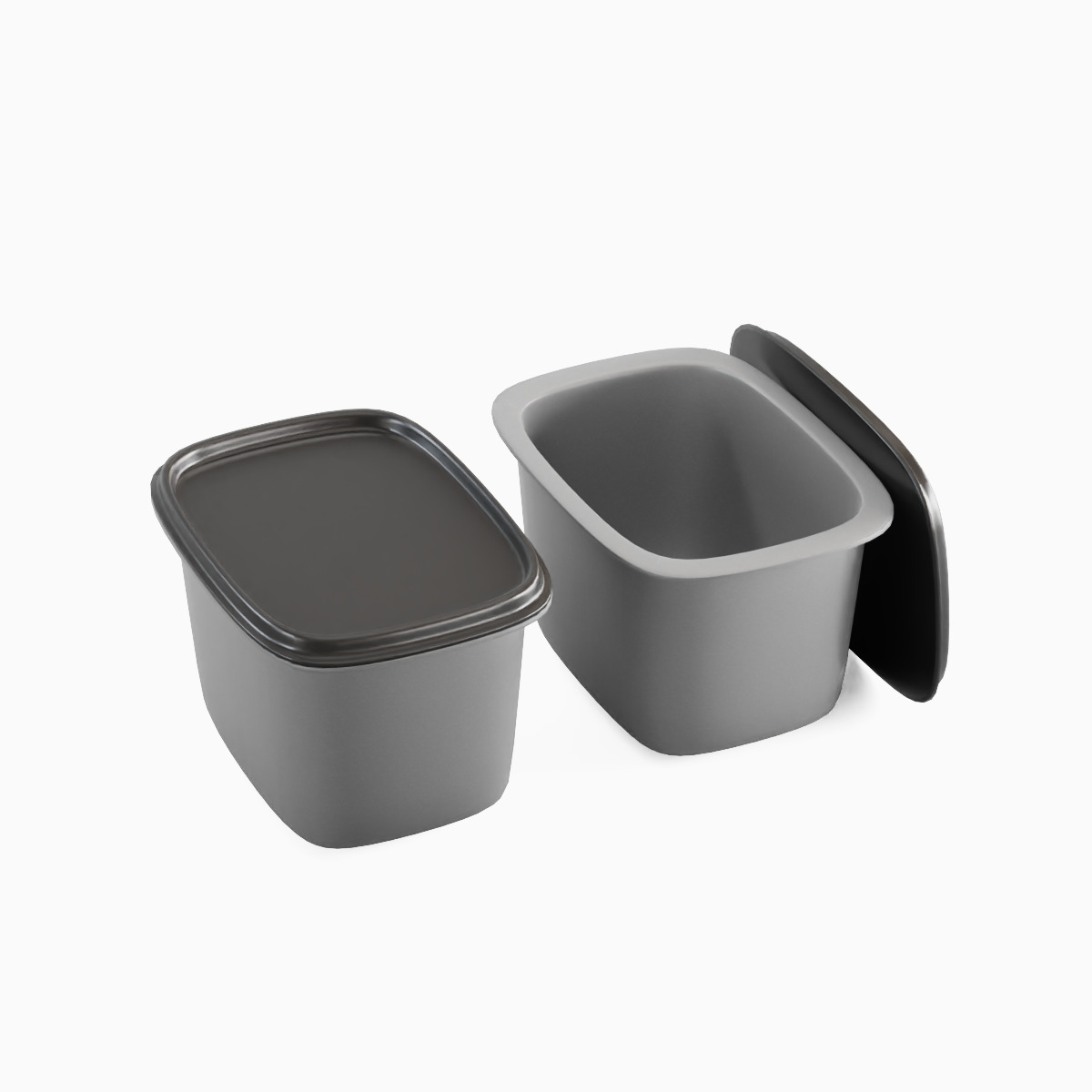 Storage Containers 01 Low-poly 3D model_4