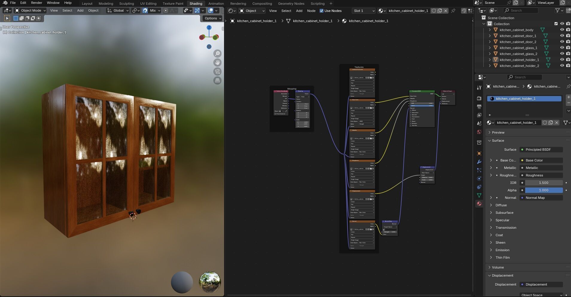 Kitchen Cabinet CG2 3D model_16
