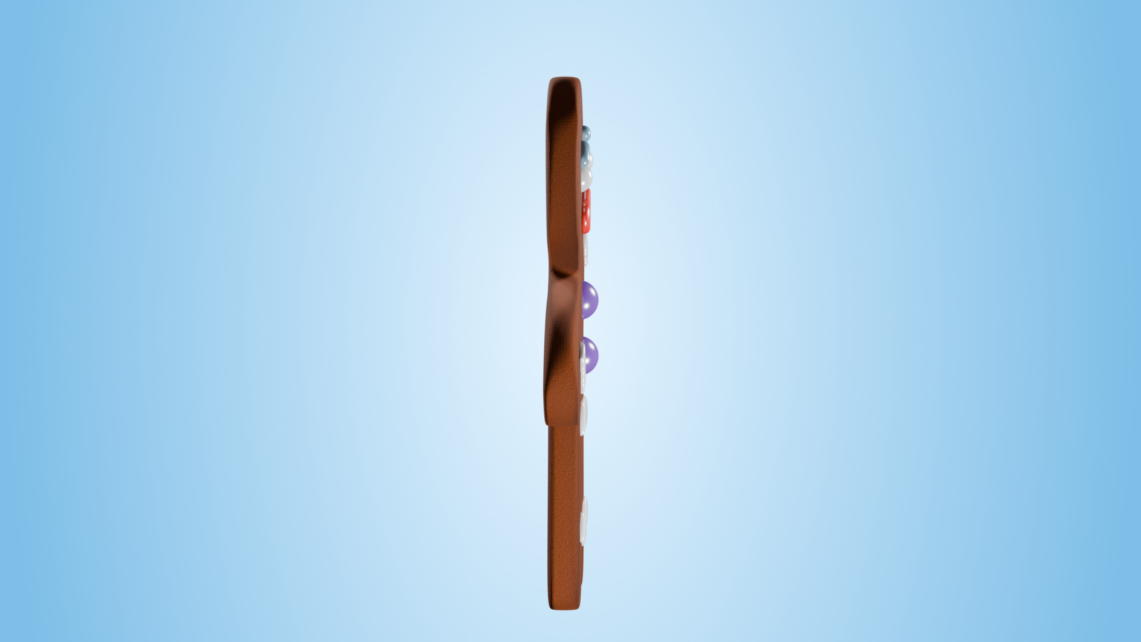 Gingerbread Man Low-poly 3D model_4