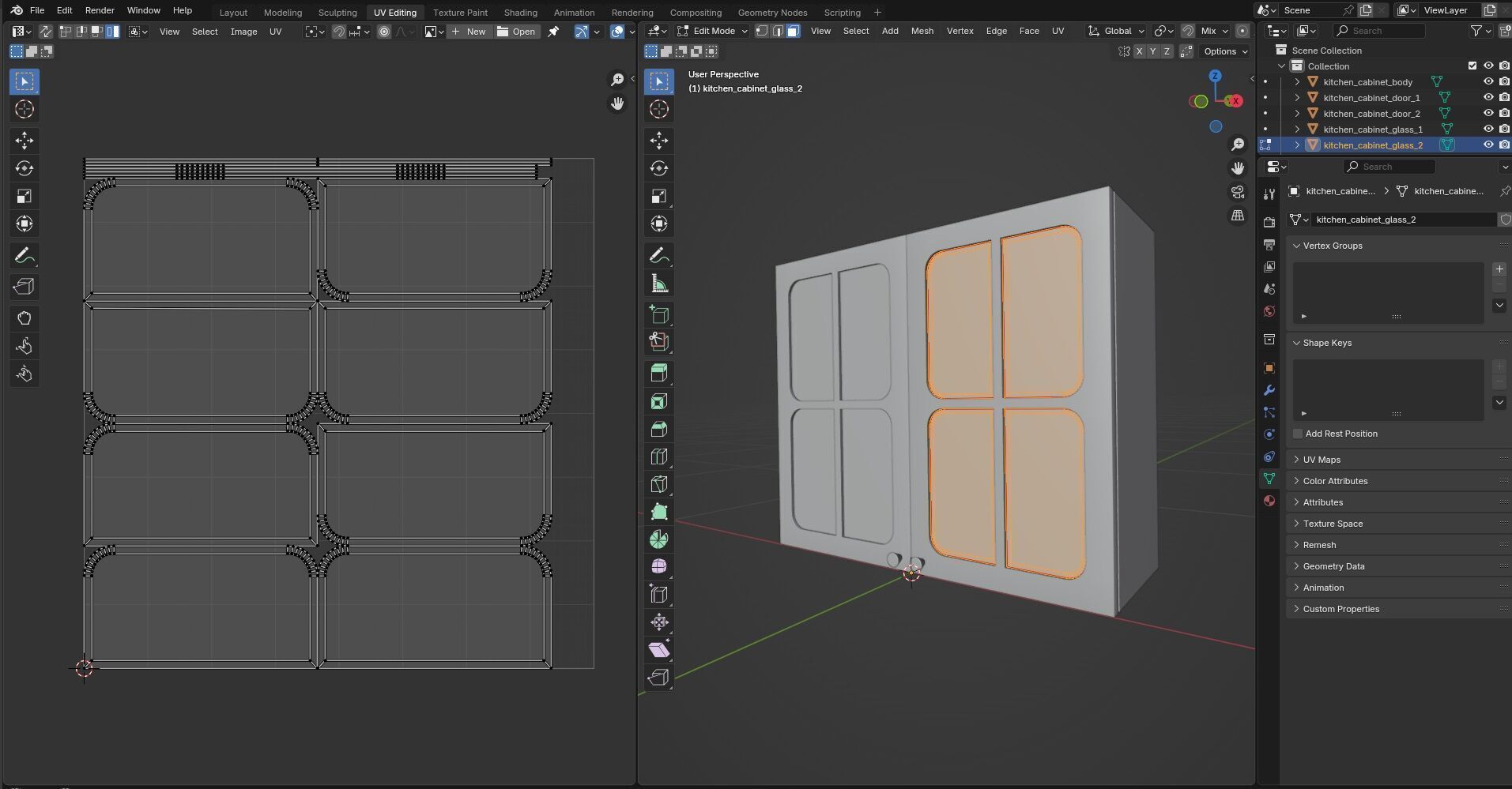 Kitchen Cabinet CG3 3D model_14