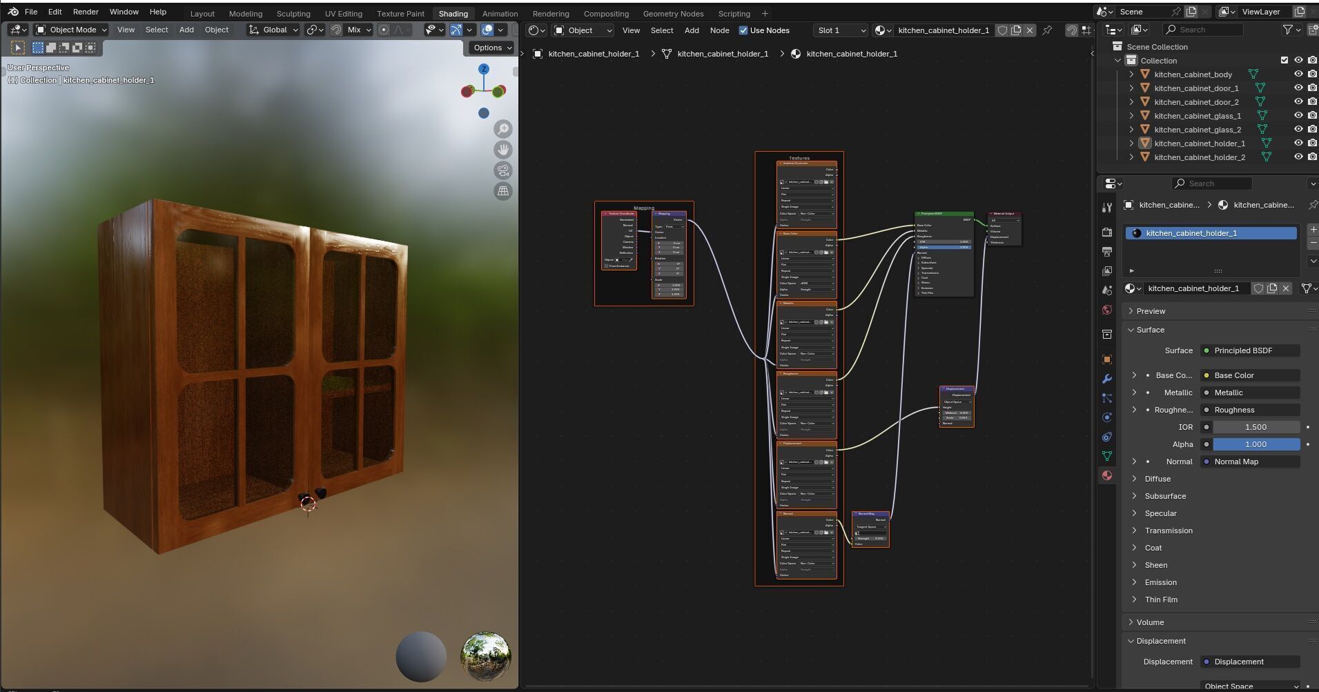 Kitchen Cabinet CG3 3D model_16