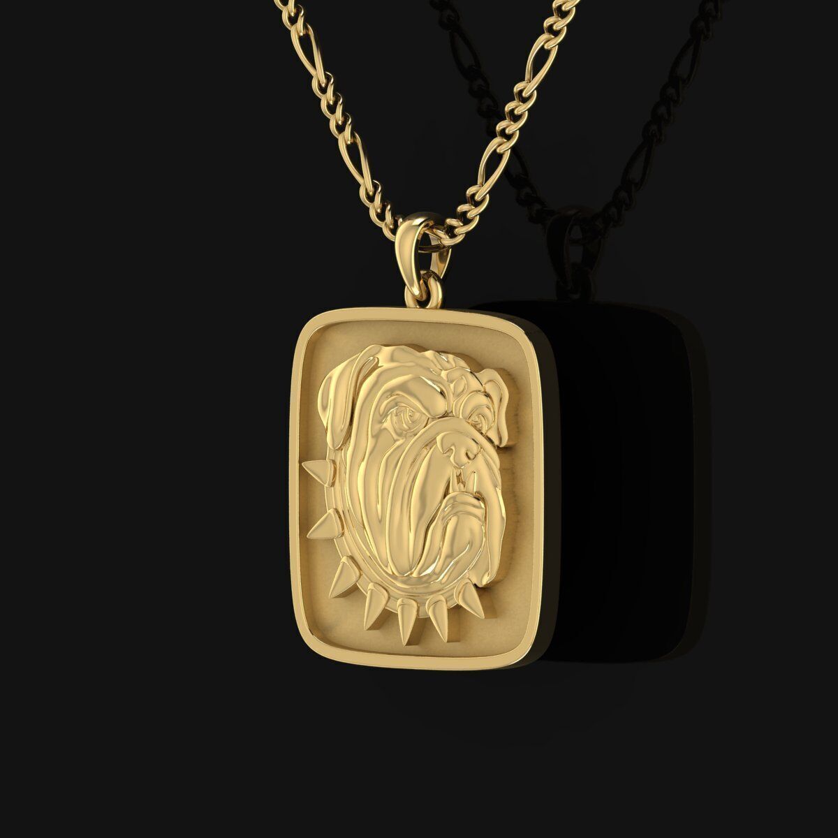 Bulldog Pendant 3D print model_7