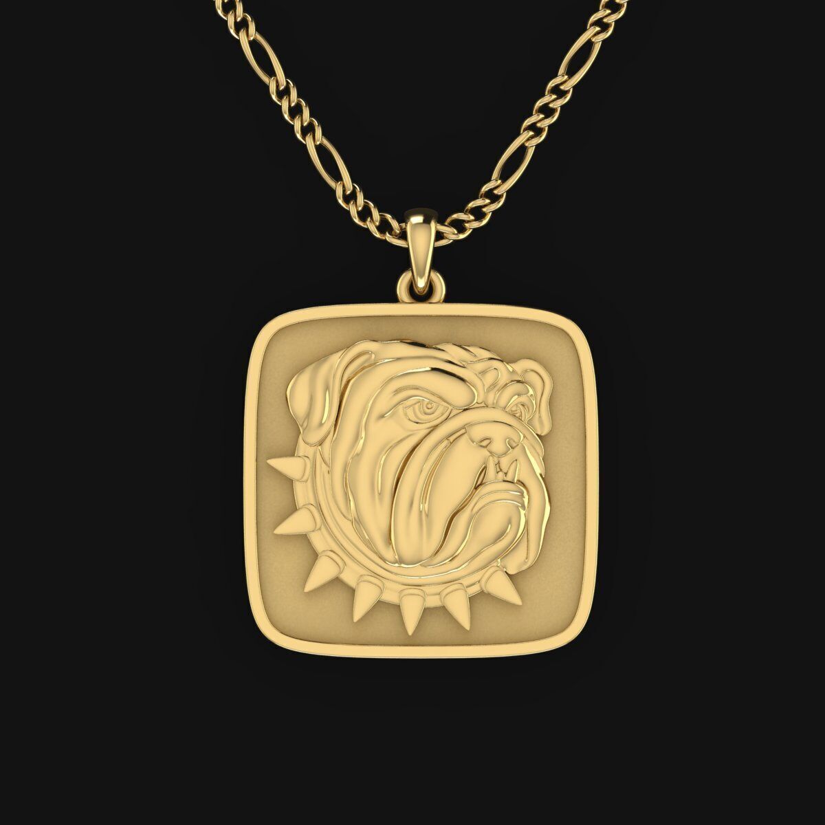 Bulldog Pendant 3D print model_6