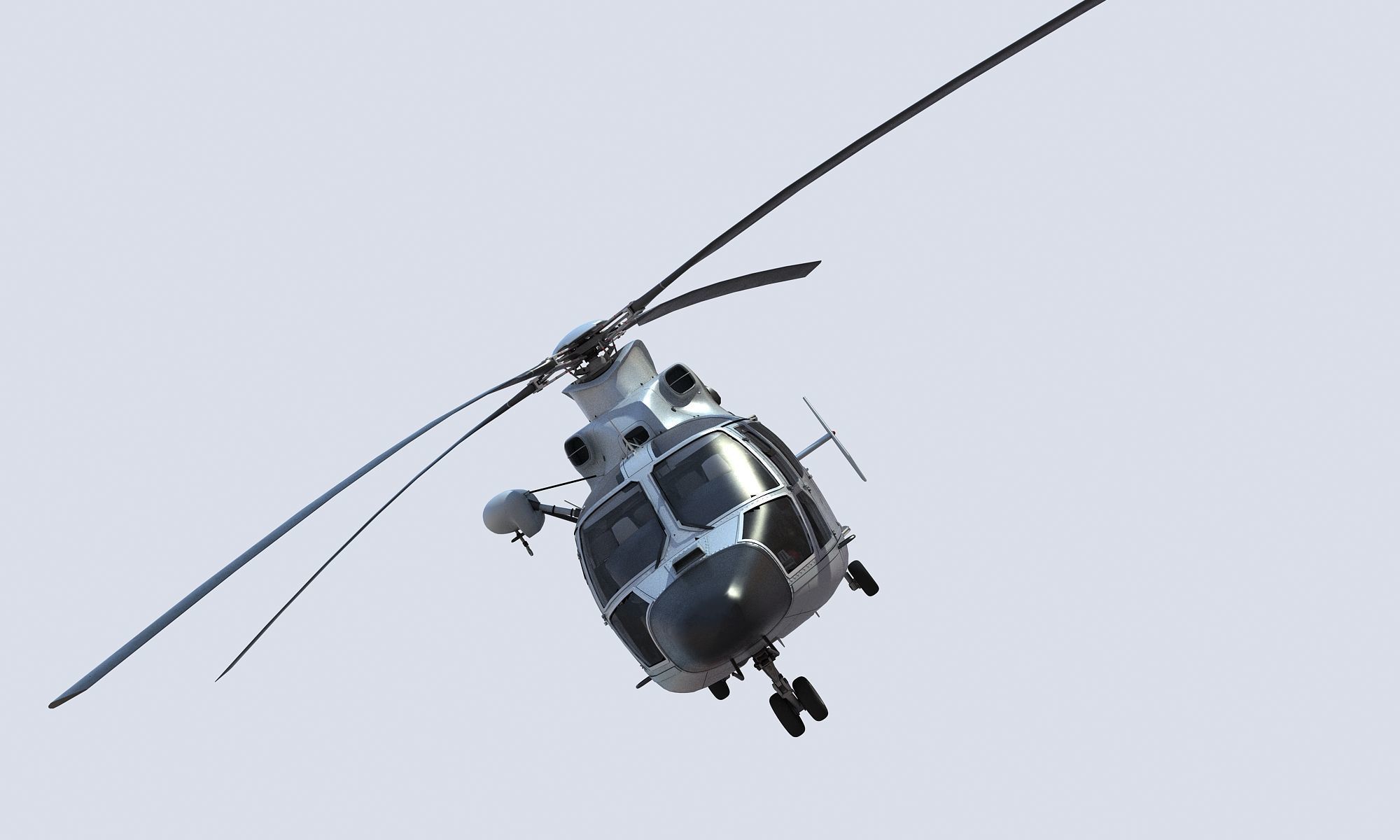Chinese Navy Z-9 Helicopter 3D model_7