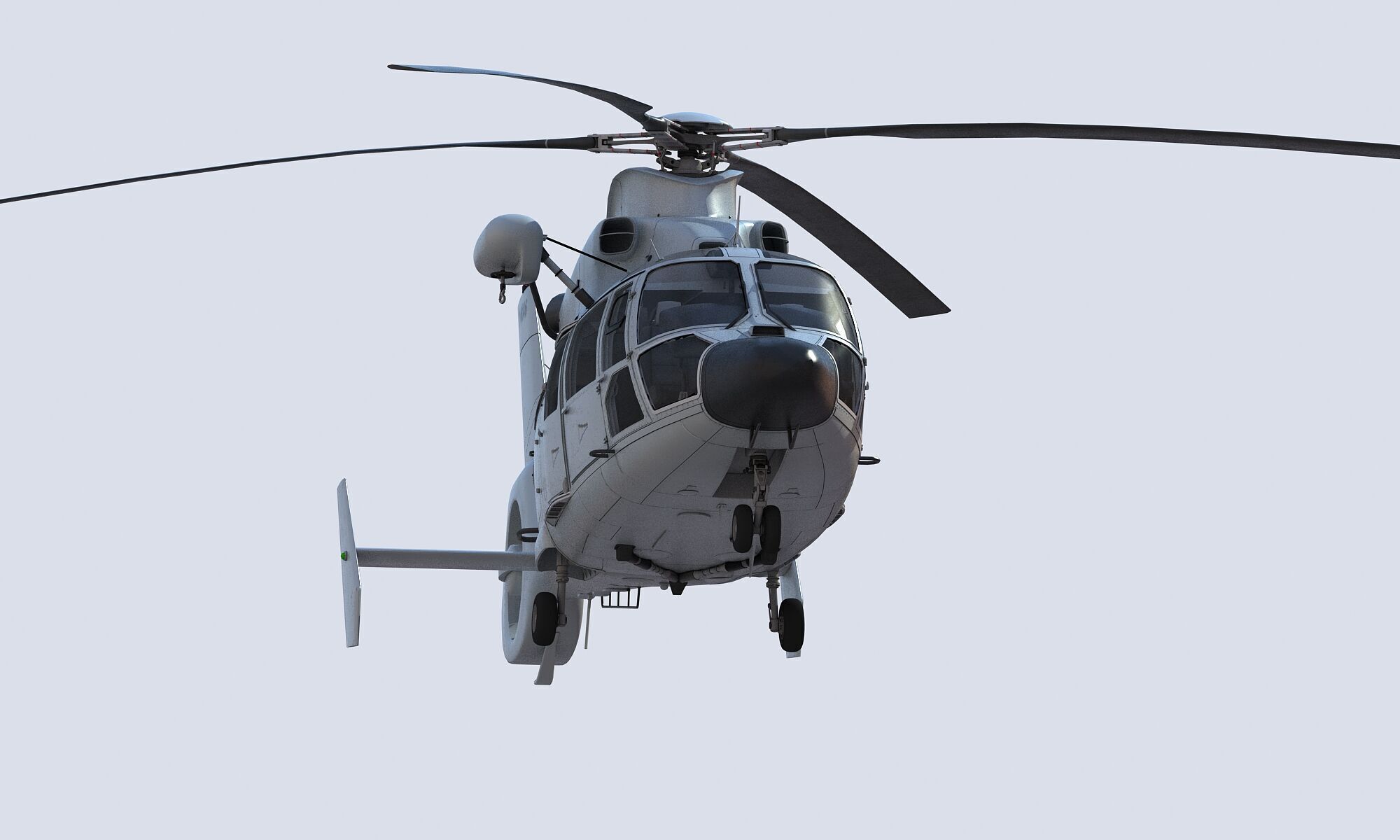 Chinese Navy Z-9 Helicopter 3D model_12