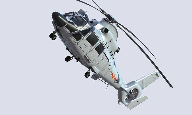 Chinese Navy Z-9 Helicopter 3D model