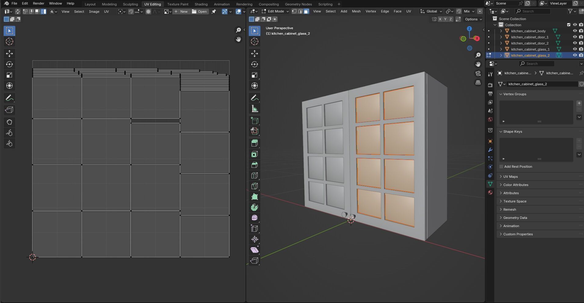Kitchen Cabinet CG4 3D model_14