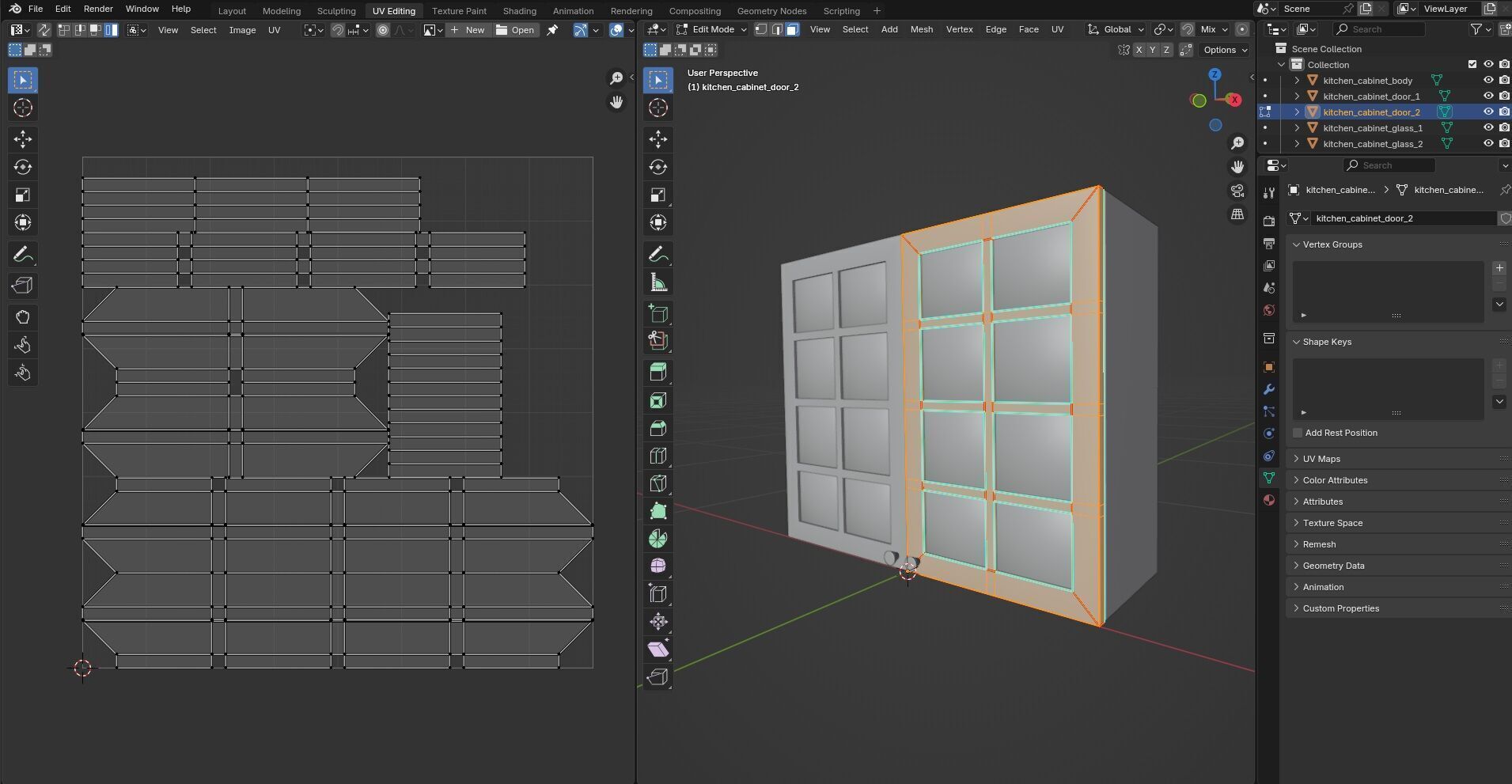 Kitchen Cabinet CG4 3D model_13