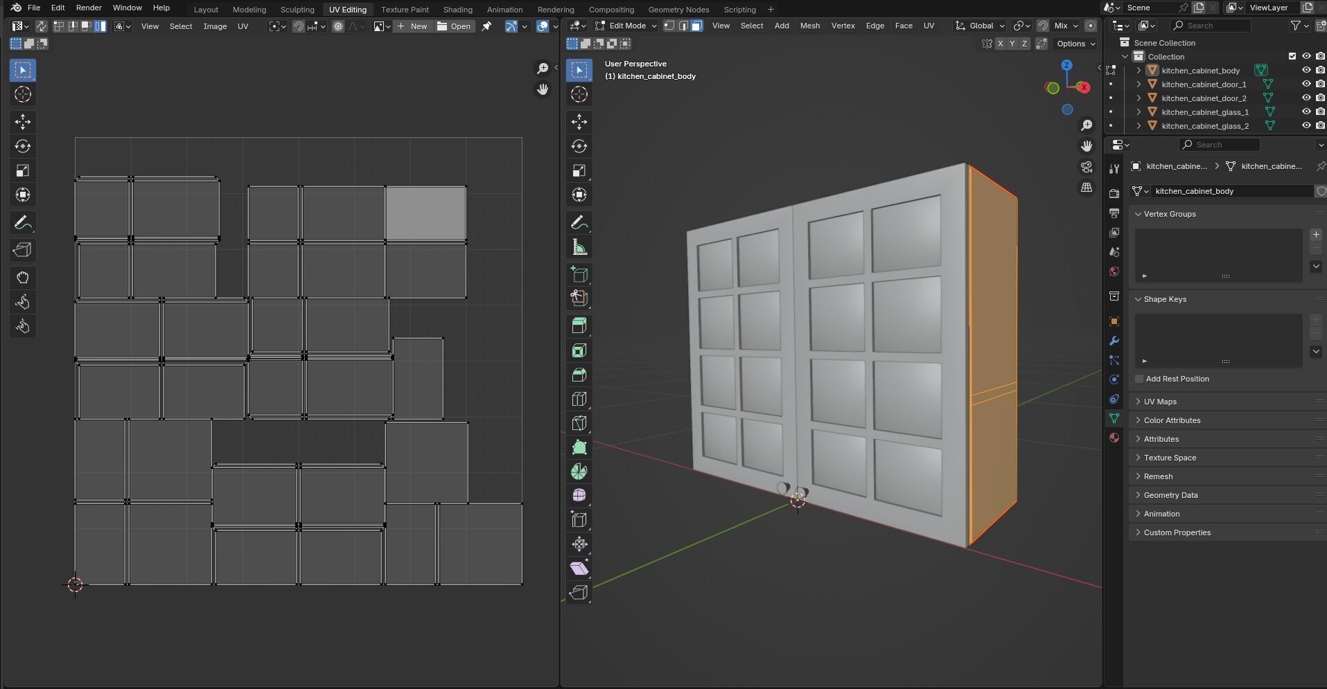 Kitchen Cabinet CG4 3D model_12