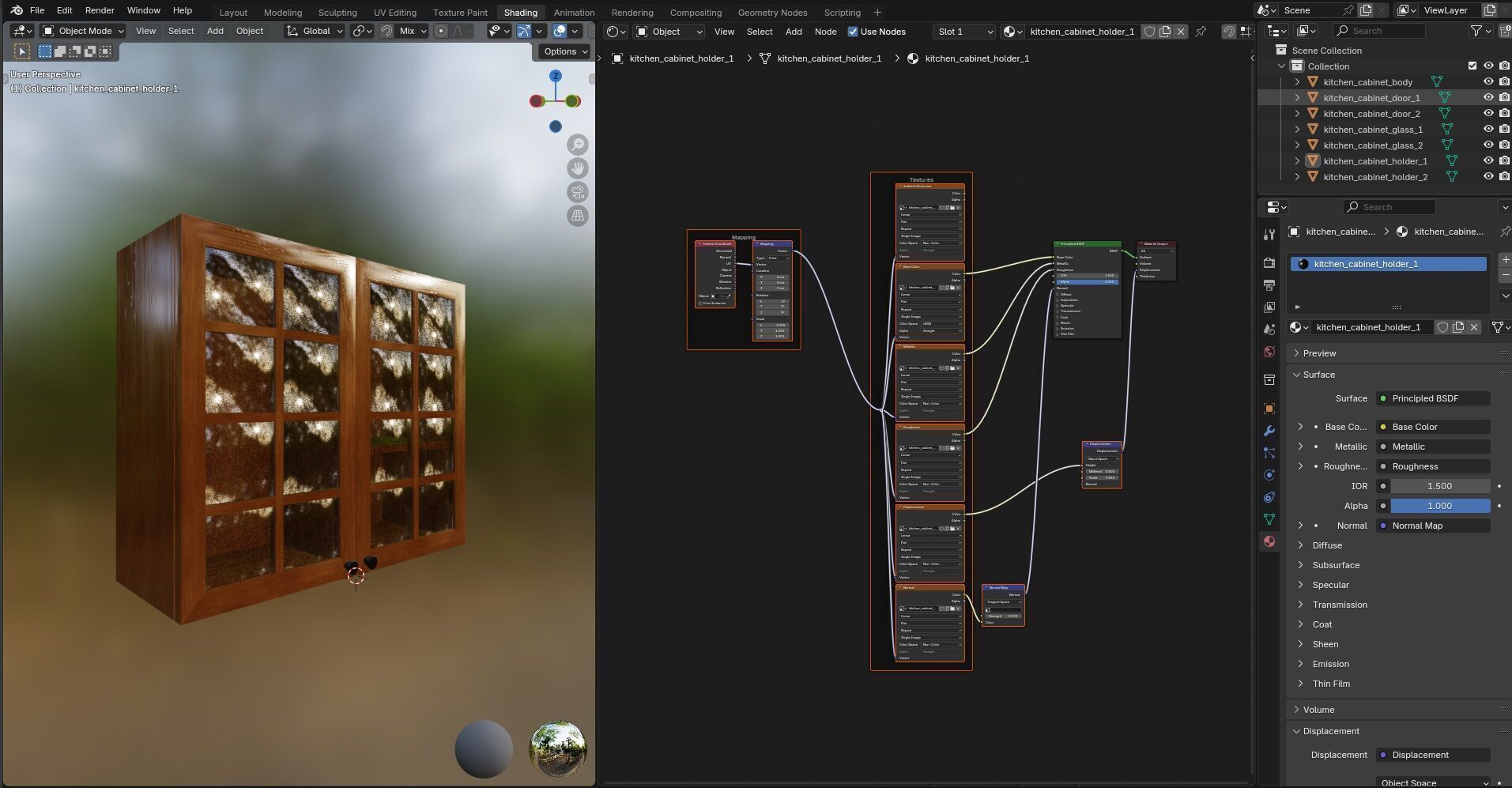 Kitchen Cabinet CG4 3D model_16