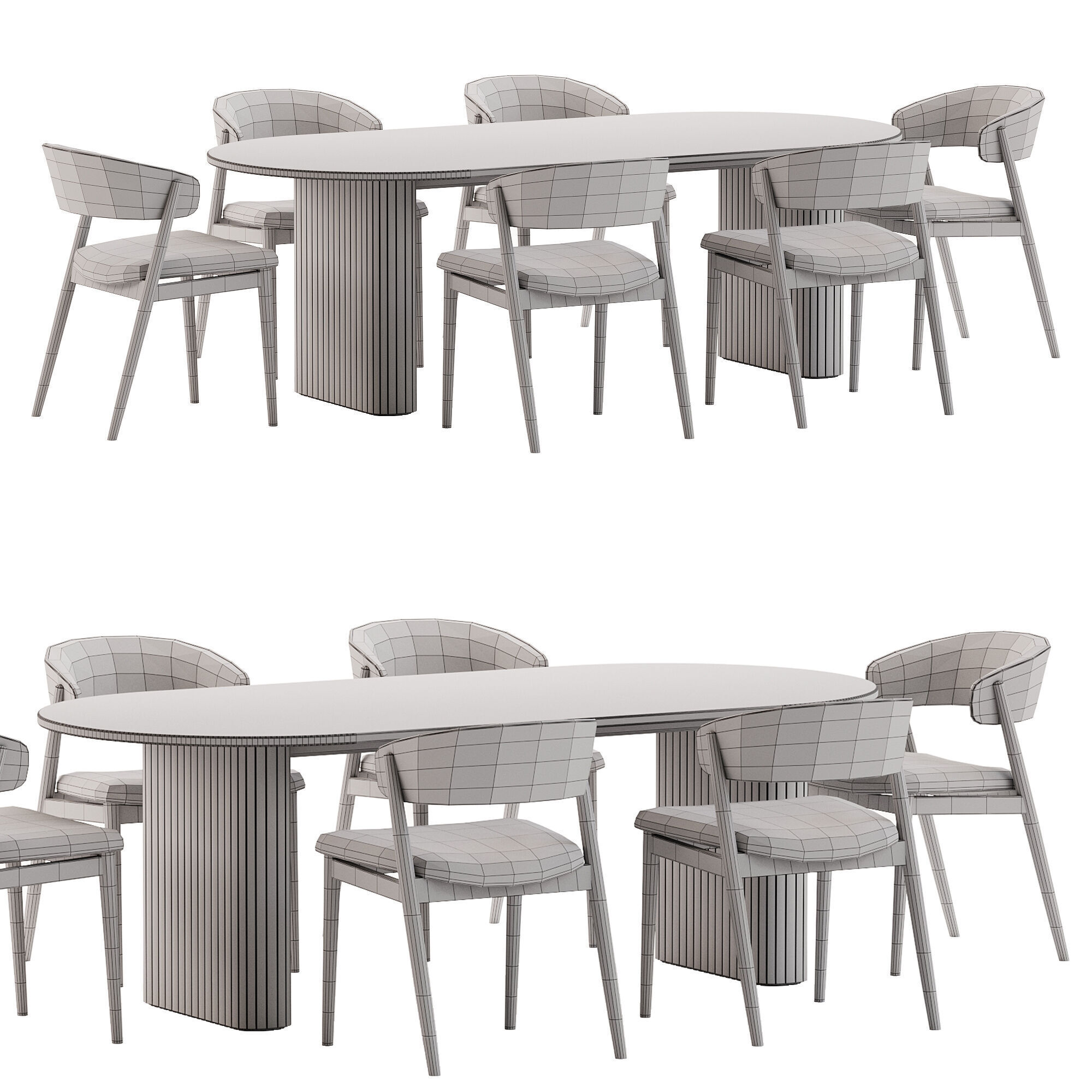 Dinning Set 35 3D model_4