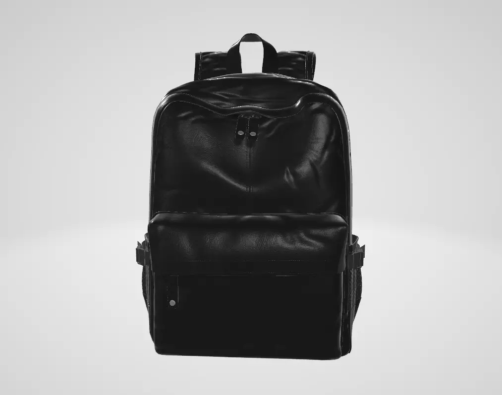 Ohayoo Korean style PU leather backpack 3D model