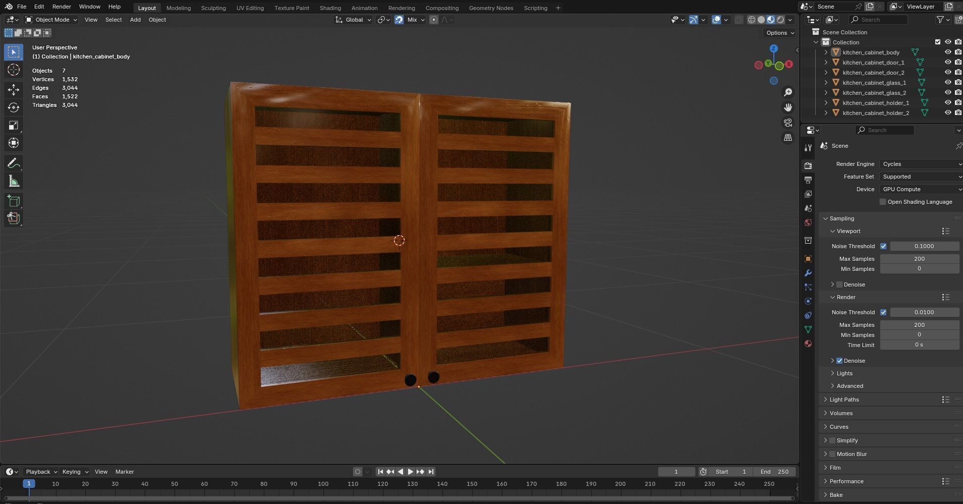 Kitchen Cabinet CG5 3D model_11