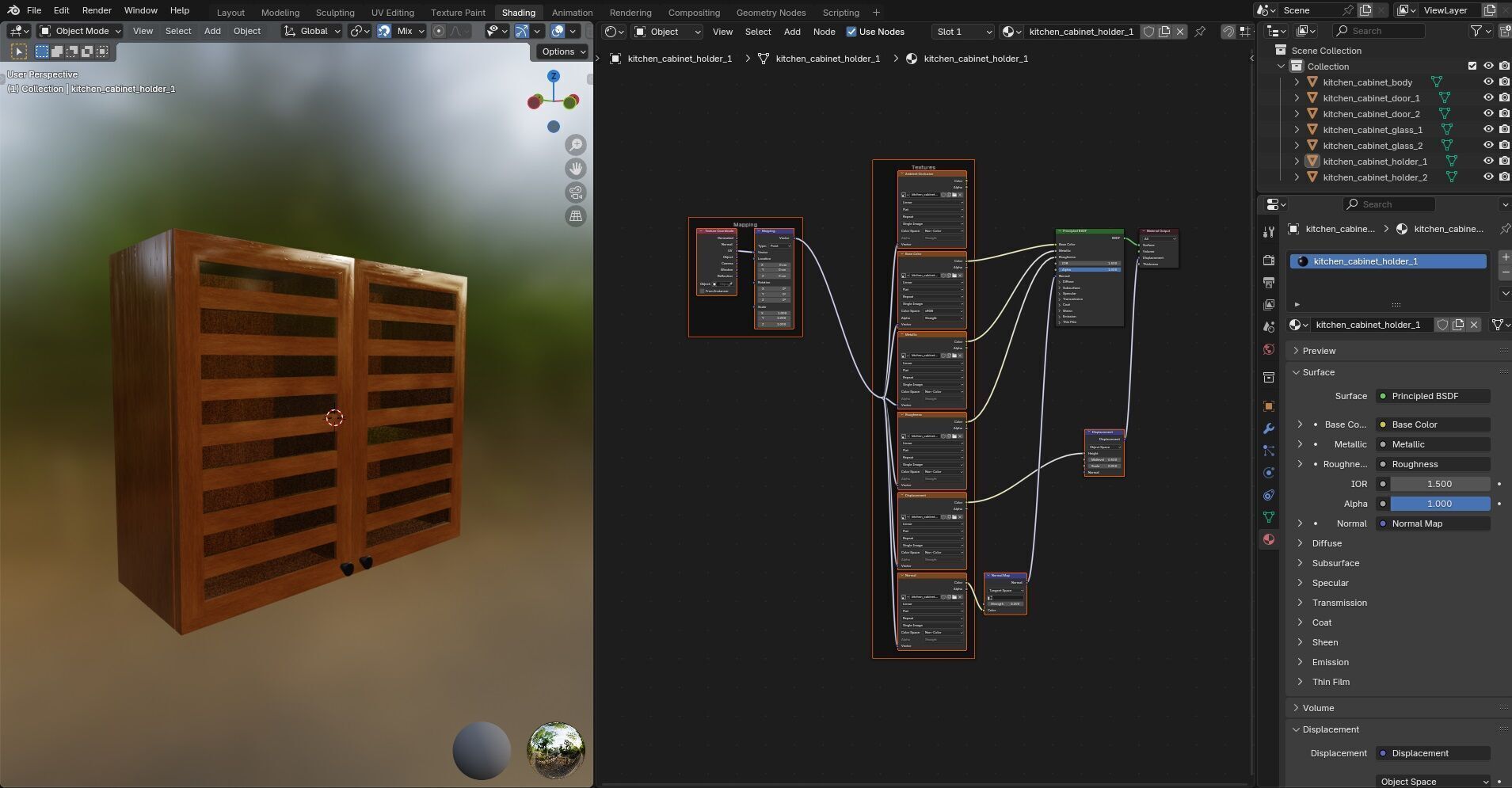 Kitchen Cabinet CG5 3D model_15