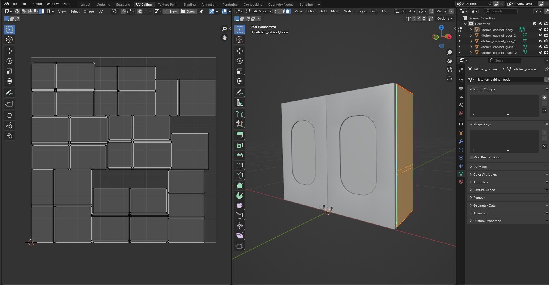 Kitchen Cabinet CG6 3D model_12