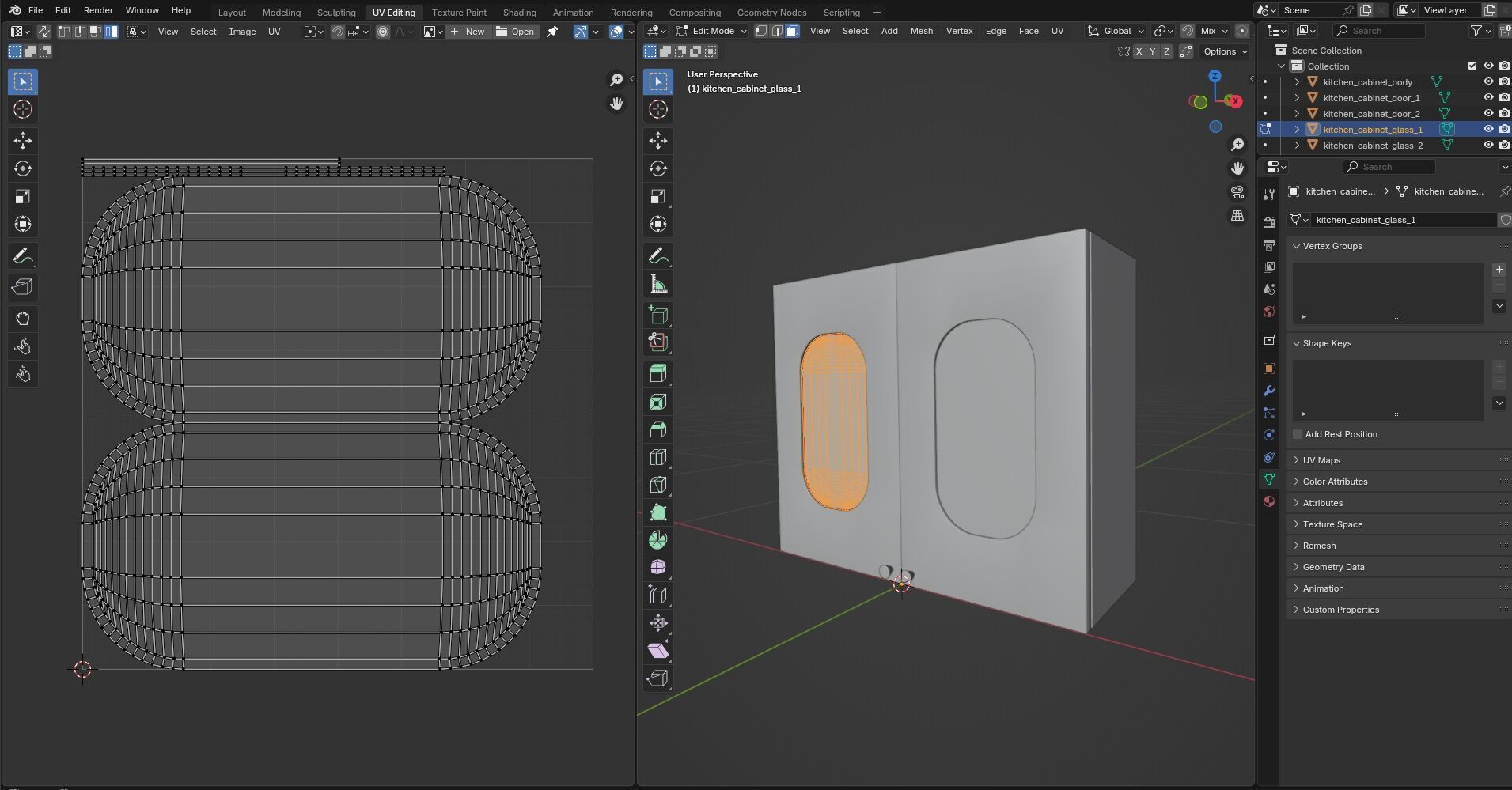 Kitchen Cabinet CG6 3D model_14