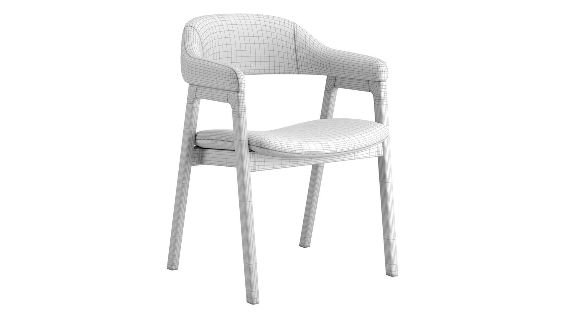 Abilene Dining Arm Chair 3D model_6