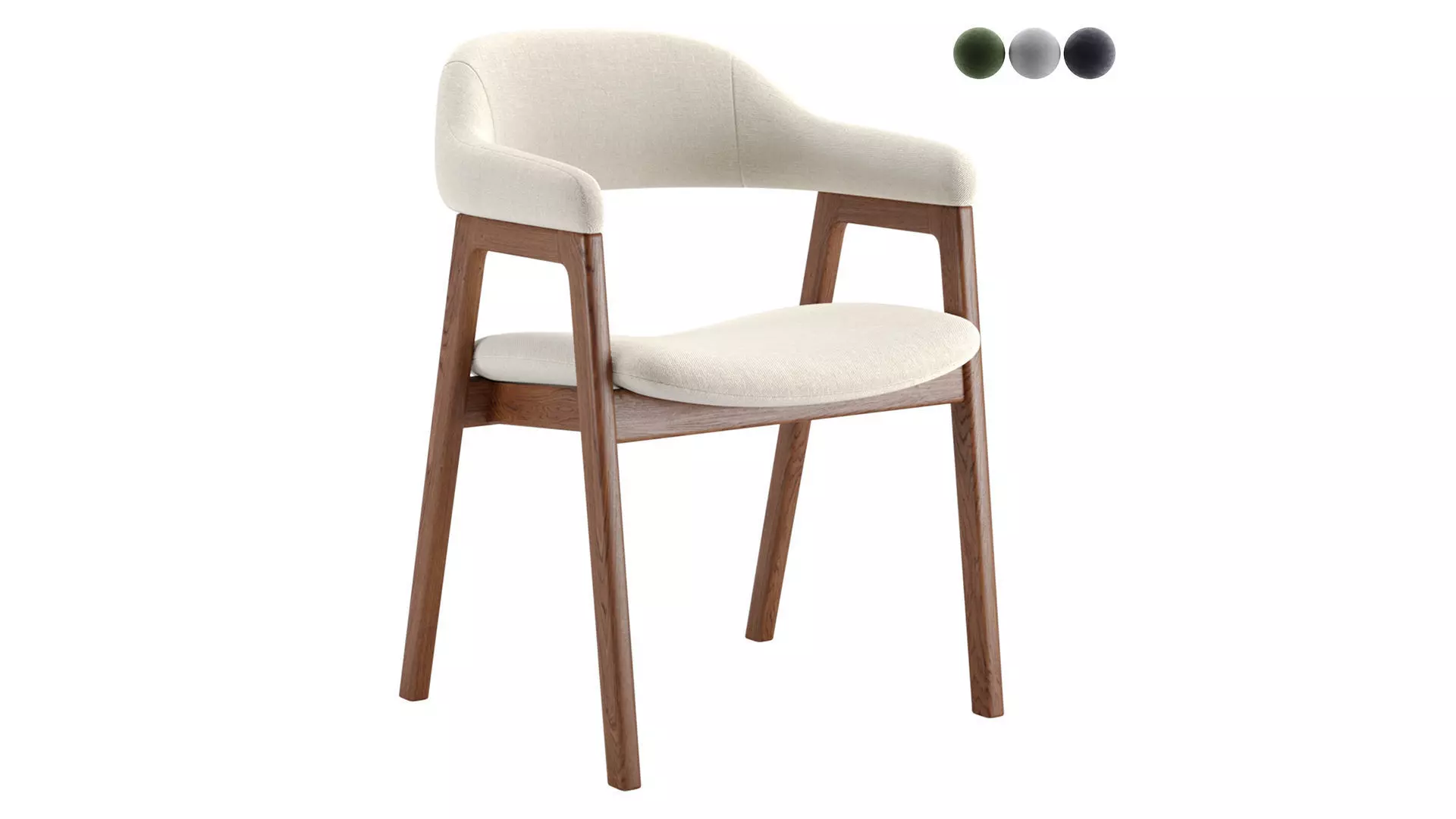Abilene Dining Arm Chair 3D model_0