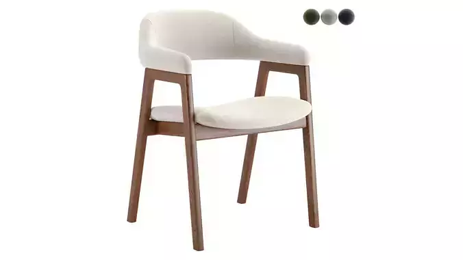 Abilene Dining Arm Chair 3D model