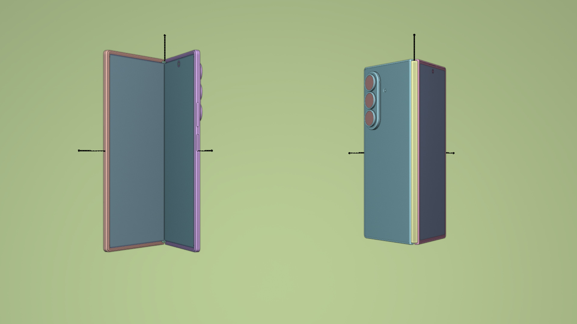 Samsung Galaxy Z Fold 7 Silver Shadow 3D model_17