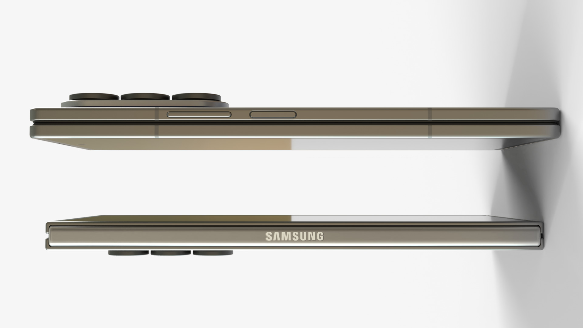 Samsung Galaxy Z Fold 7 Silver Shadow 3D model_9