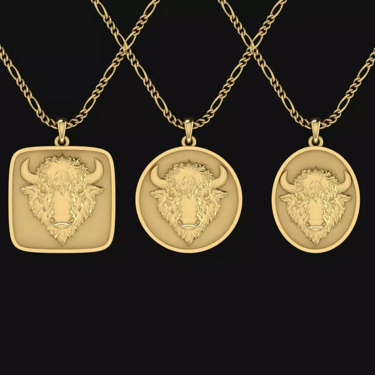 Buffalo Pendant 3D print model