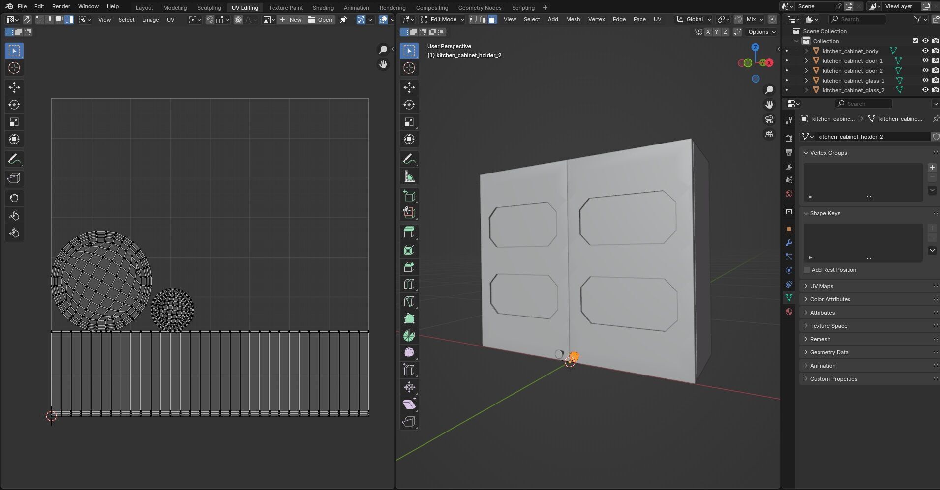 Kitchen Cabinet CG7 3D model_14