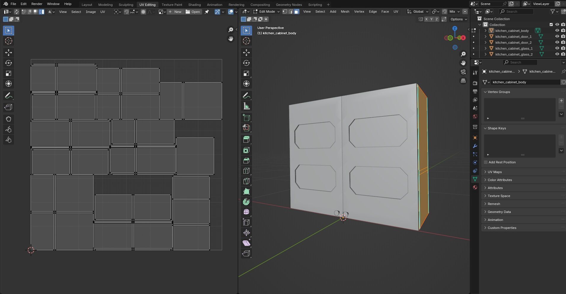 Kitchen Cabinet CG7 3D model_12