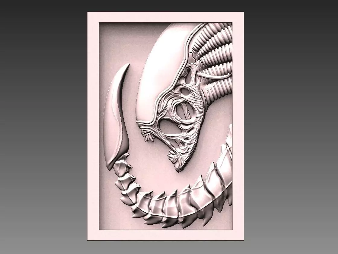 Alien CNC 3D print model