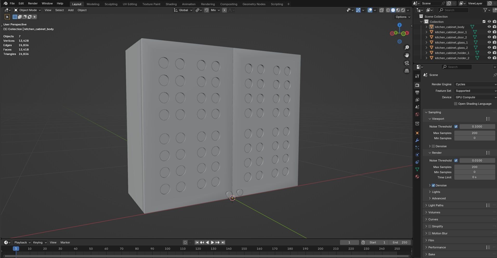 Kitchen Cabinet CG8 3D model_10