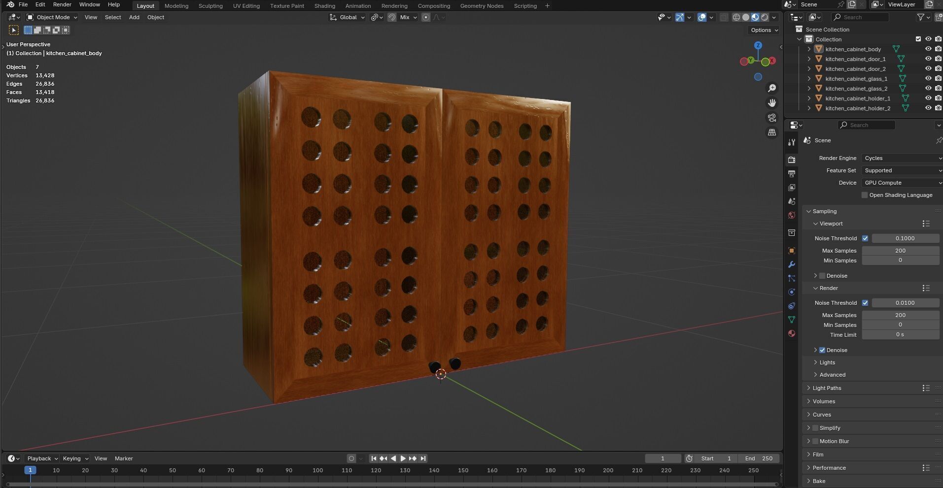 Kitchen Cabinet CG8 3D model_11