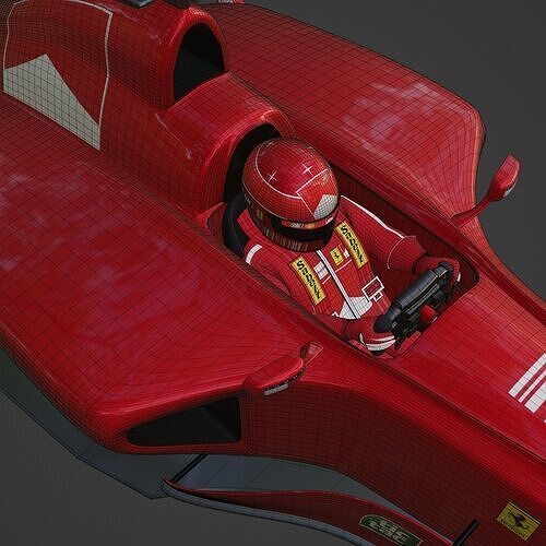 F1 Ferrari Golden Years And Driver 3D model